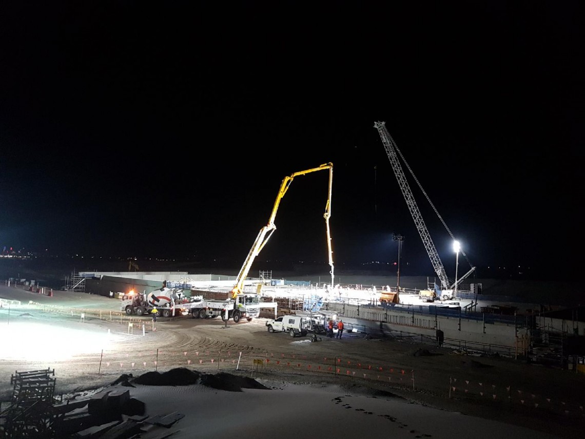 Taxiway Y4 Concrete pour